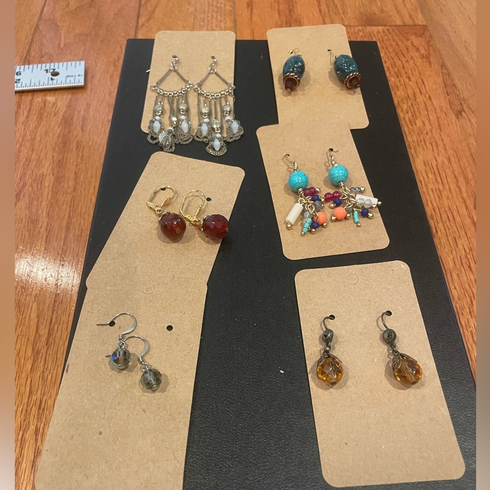 Vintage Earrings 6 pairs